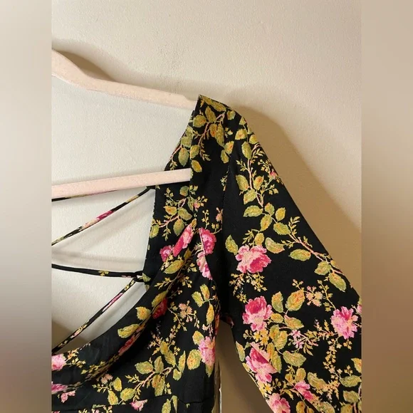 NWT Free People Sample Piece Lone Star Bias Floral Dress - Picture 8 of 15